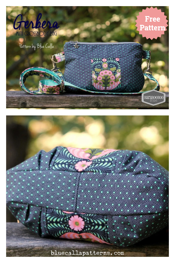 Gerbera Mini Crossbody Bag Free Sewing Pattern
