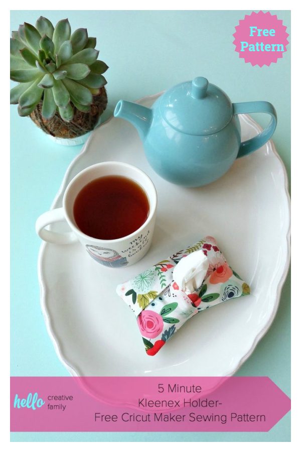 5 Minute Kleenex Holder Free Sewing Pattern 