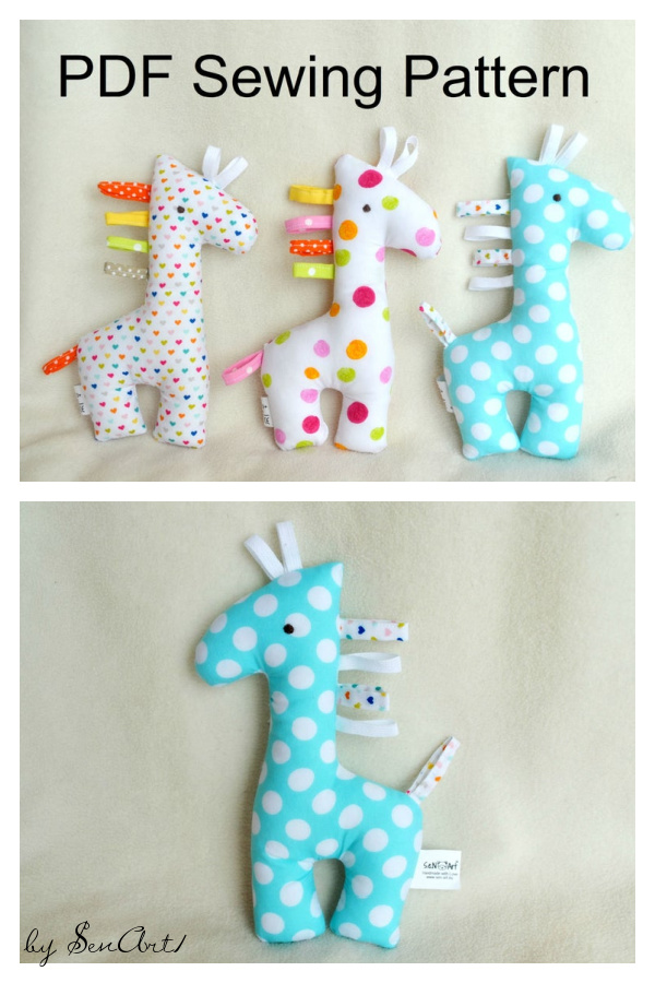 Giraffe Soft Toy Sewing Pattern