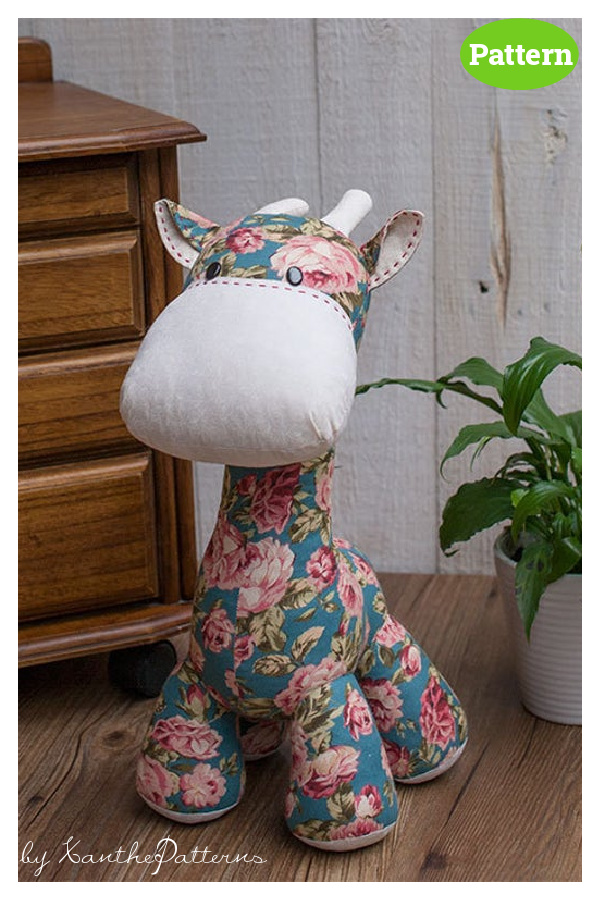Giraffe Softie Stuffed Animal Sewing Pattern