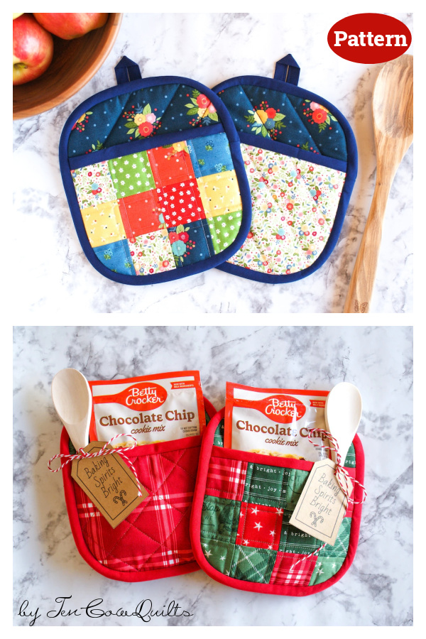 Quilted Potholder Sewing Pattern