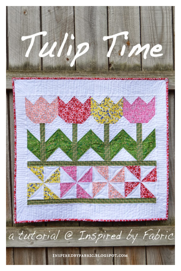 Tulip Time Wall Hanging Free Sewing Pattern 