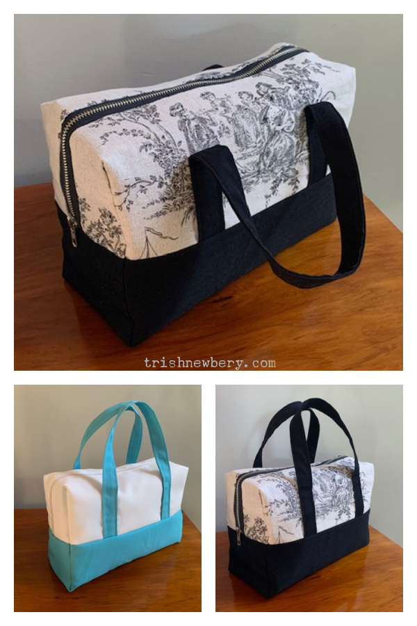 Mini Boston Bag Free Sewing Pattern