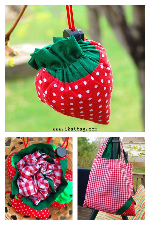 Strawberry Bag Free Sewing Pattern