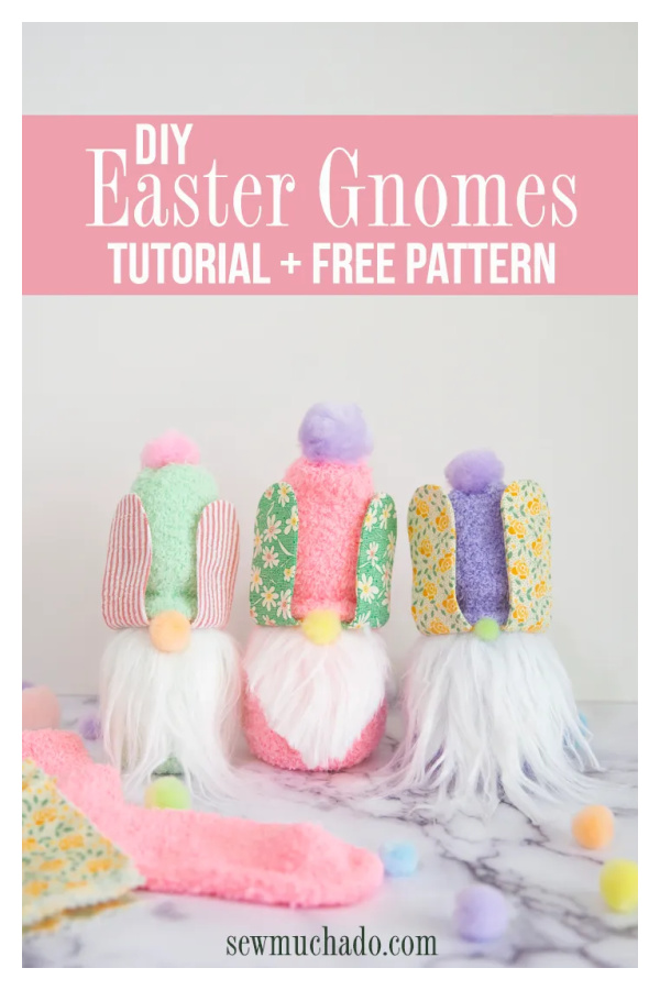 Easter Sock Gnome Free Sewing Pattern 