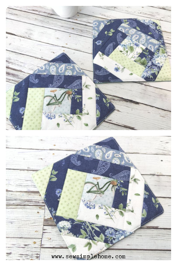 Quilt As You Go Hot Pad Free Sewing Pattern and Video Tutorial 