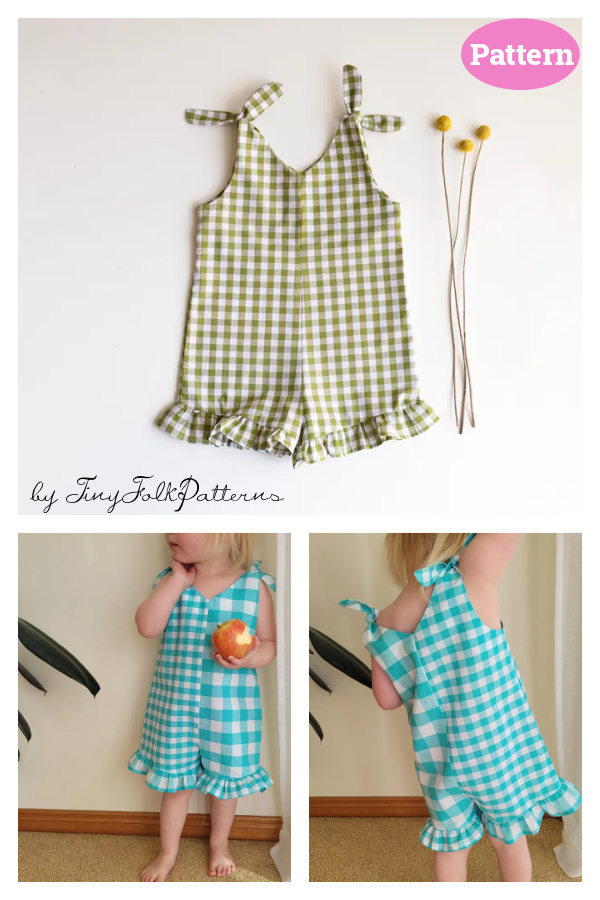 Children's Junie Romper Sewing Pattern