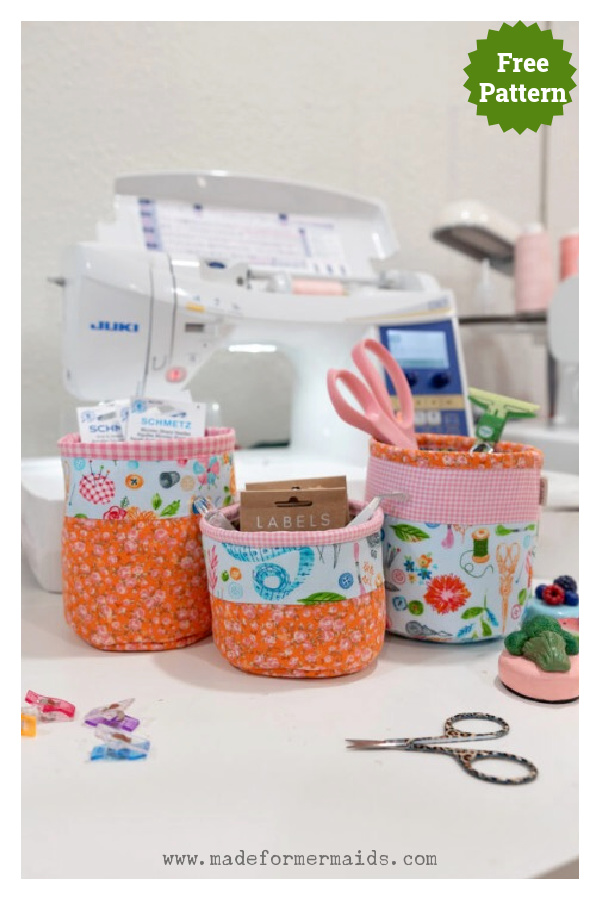 Fabric Basket Free Sewing Pattern