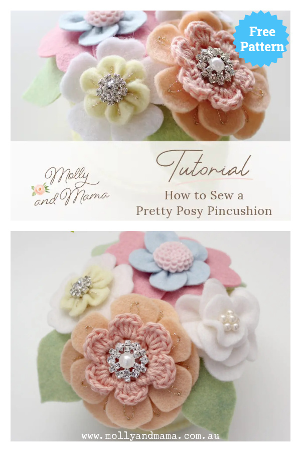 Posy Pin Cushion Free Sewing Pattern
