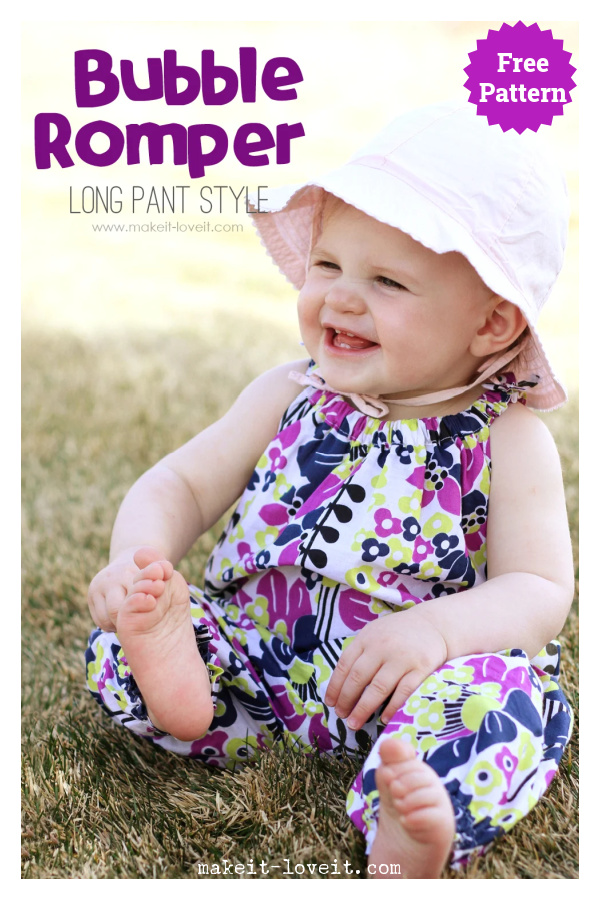 Baby Bubble Romper Free Sewing Pattern