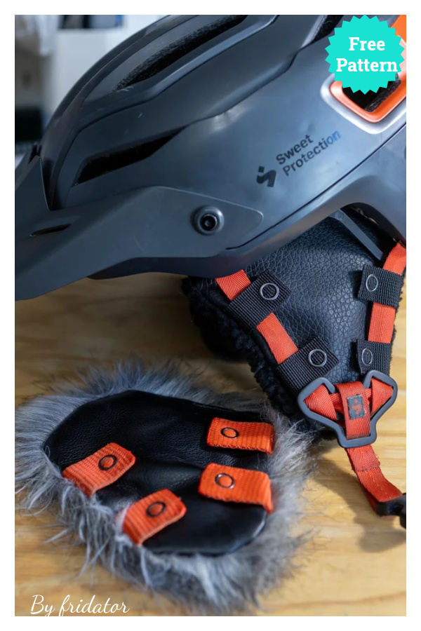 Bike Helmet Ear Warmers Free Sewing Pattern
