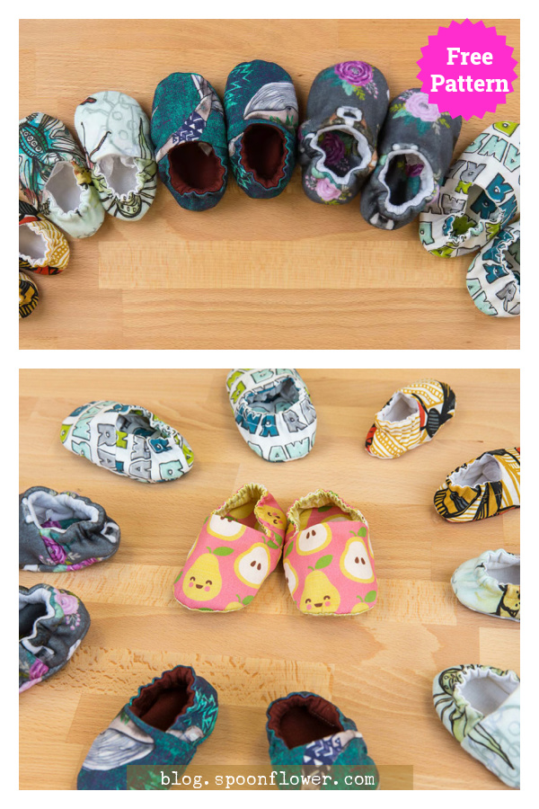 Elastic Baby Shoes Free Sewing Pattern