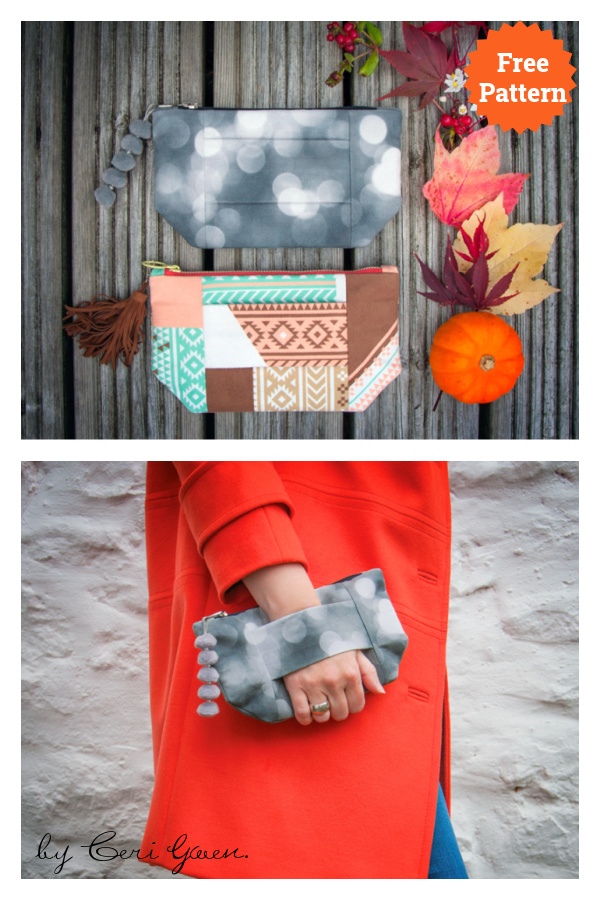 Hand Strap Clutch Free Sewing Pattern