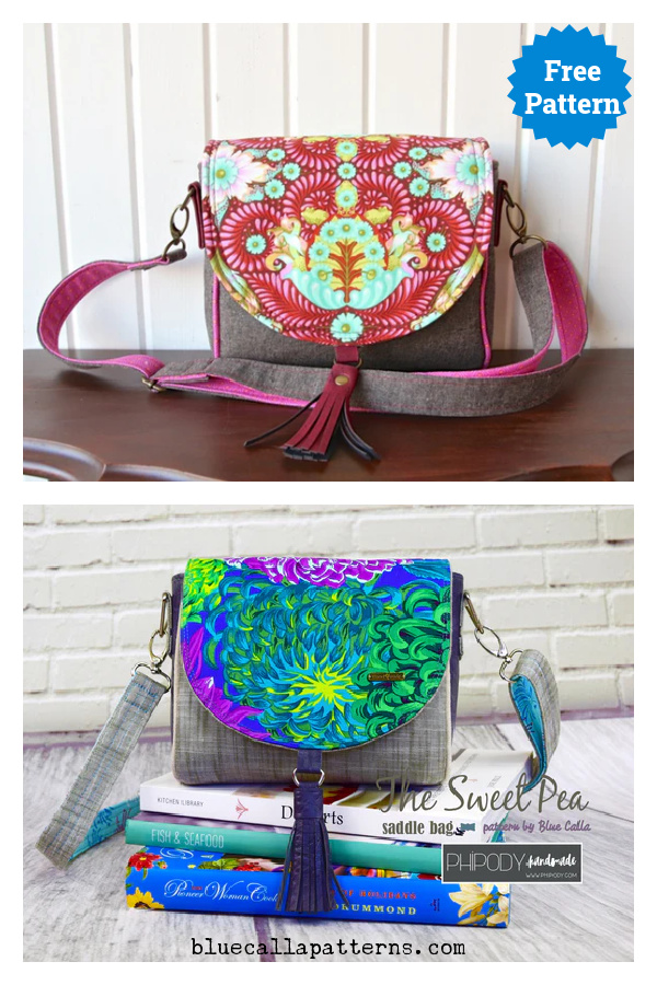 Sweet Pea Saddle Bag Free Sewing Pattern