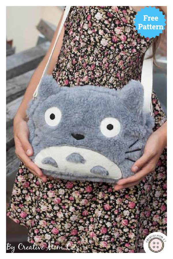 Totoro Crossbody Bag Free Sewing Pattern