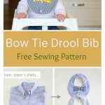 Bow Tie Drool Bib Free Sewing Pattern