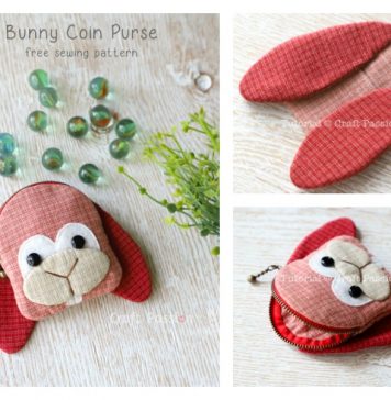 Bunny Coin Purse Free Sewing Pattern