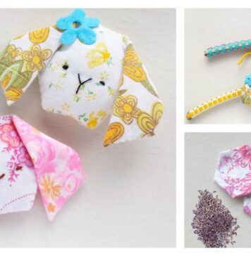 Bunny Sachet Free Sewing Pattern