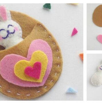 Felt Bunny Craft Free Sewing Pattern