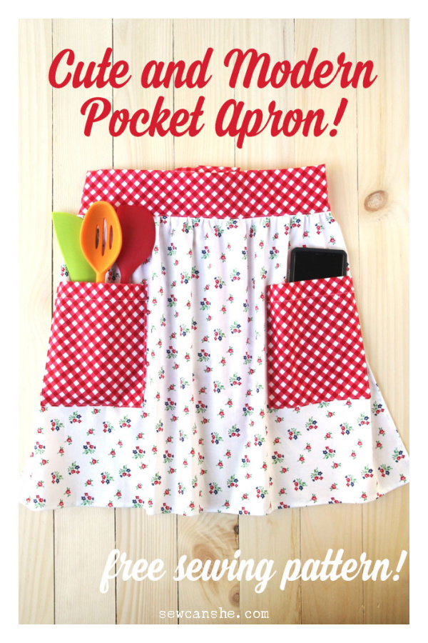 Modern Pocket Apron Free Sewing Pattern