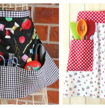 Modern Pocket Apron Free Sewing Pattern