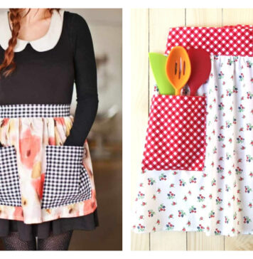Modern Pocket Apron Free Sewing Pattern