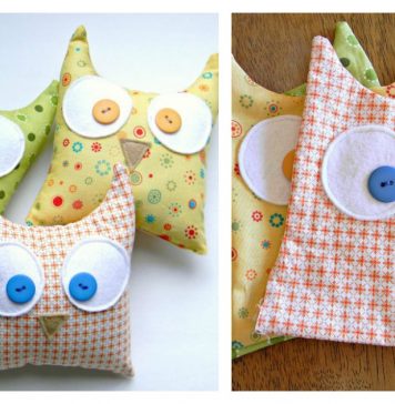 Simple Owl Softies Free Sewing Pattern