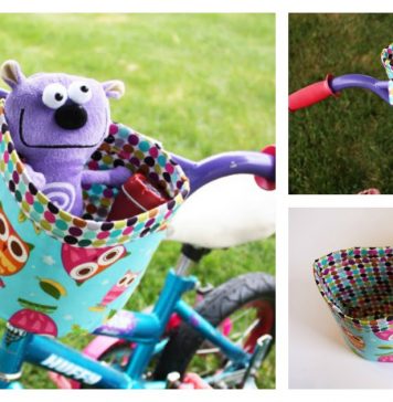 Bicycle Bucket Free Sewing Pattern
