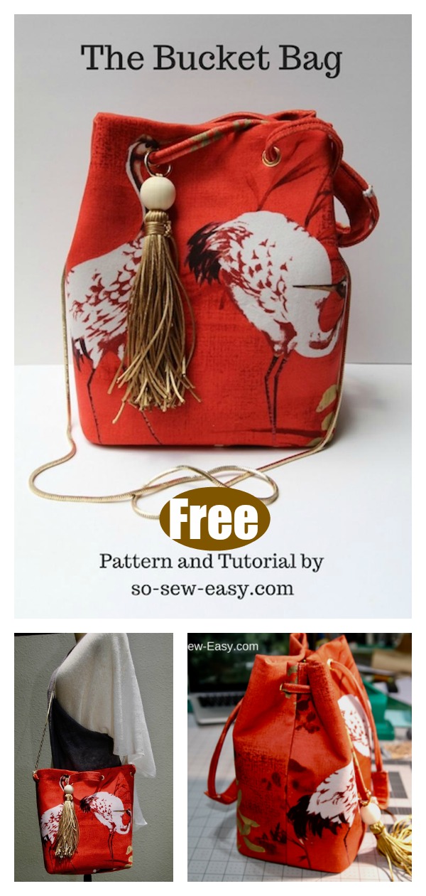 Bucket Bag Free Sewing Pattern