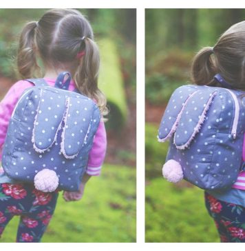 Bunny Toddler Backpack Free Sewing Pattern