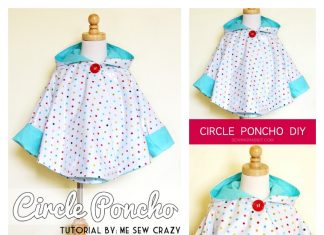 Circle Poncho Raincoat Free Sewing Pattern