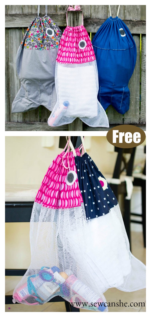 Fish Laundry Bag Free Sewing Pattern