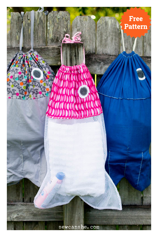 Fish Laundry Bag Free Sewing Pattern
