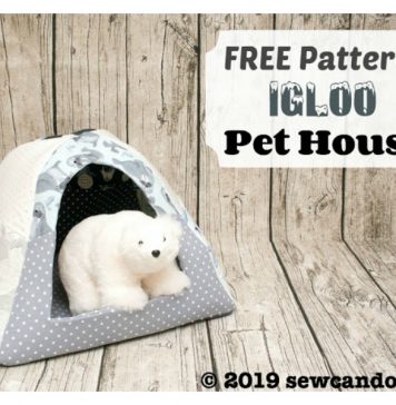 Fleece Pet House Igloo Free Sewing Pattern
