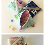 Half Square Triangle Pouch Free Sewing Pattern