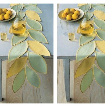 Leafy Table Runner Free Sewing Pattern