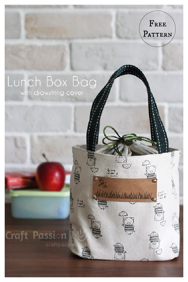 Lunch Bag Free Sewing Pattern 