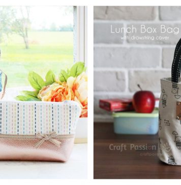Lunch Box Bag Free Sewing Pattern