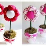 Plush Flower Pots Free Sewing Pattern
