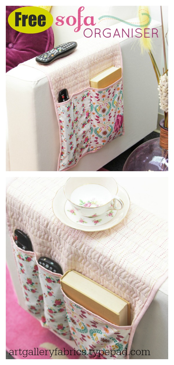 Armchair Remote Holder Free Sewing Pattern