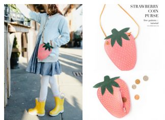 Strawberry Coin Purse Free Sewing Pattern