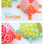 Stuffed Fabric Turtles Free Sewing Pattern