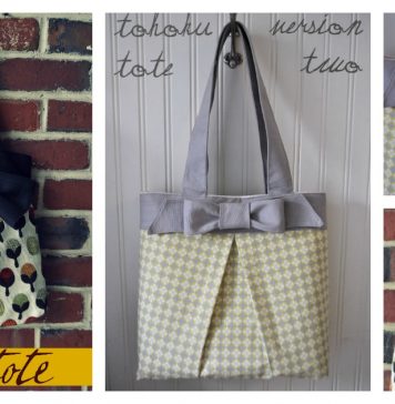 The Tohoku Tote Bag Free Sewing Pattern and Template