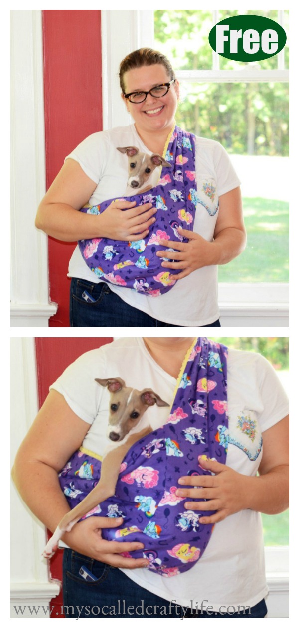 Dog Sling Carrier Free Sewing Pattern