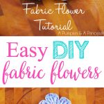 Fabric Kanzashi Flower Free Sewing Pattern