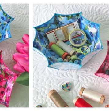 Fast and Easy Fabric Bowls Free Sewing Pattern