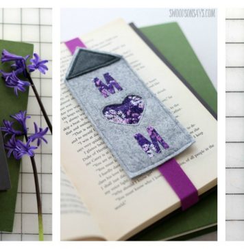 Felt Mother’s Day Bookmark Free Sewing Pattern