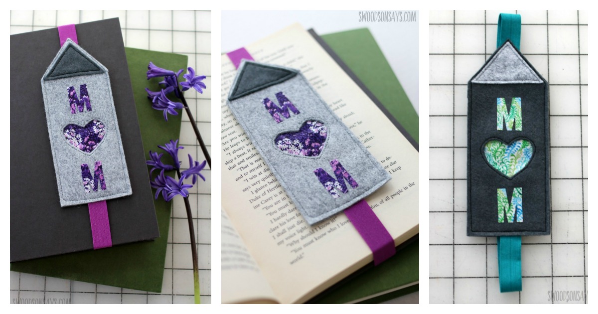 Felt Mother’s Day Bookmark Free Sewing Pattern