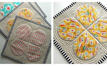 Retro Teardrop Trivet Free Sewing Pattern