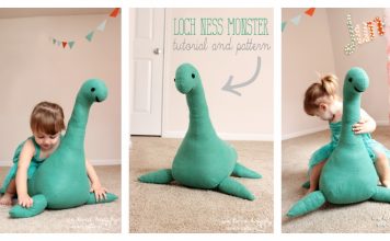 Smiley Loch Ness Monster Free Sewing Pattern